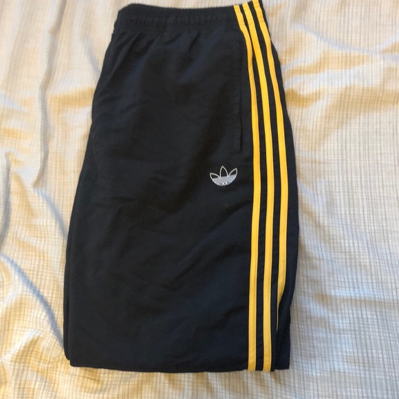 adidas Other - Adidas Track Pants - Yellow Stripe